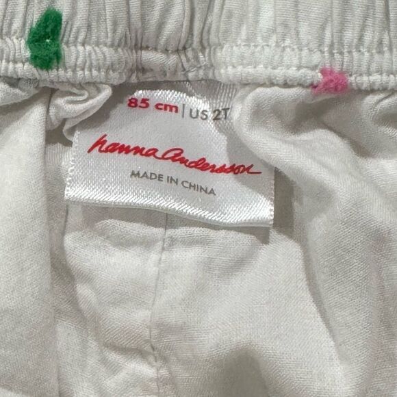 Hanna Andersson White Multicolored Dot Bloomers Shorts Ruffle Girls 2T - Picture 2 of 2